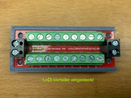 Halterung für LoDi-9fach Stromverteiler - Farbe Grau